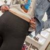 Leggings nero elasticizzato