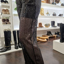 Pantalone paillettes nero