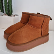 Hoor platform mini burnt leather