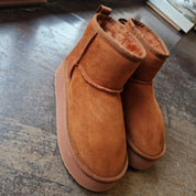Hoor platform mini burnt leather