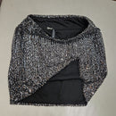 Minigonna paillettes argento