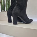 B Rock stivale elasticizzato tacco largo