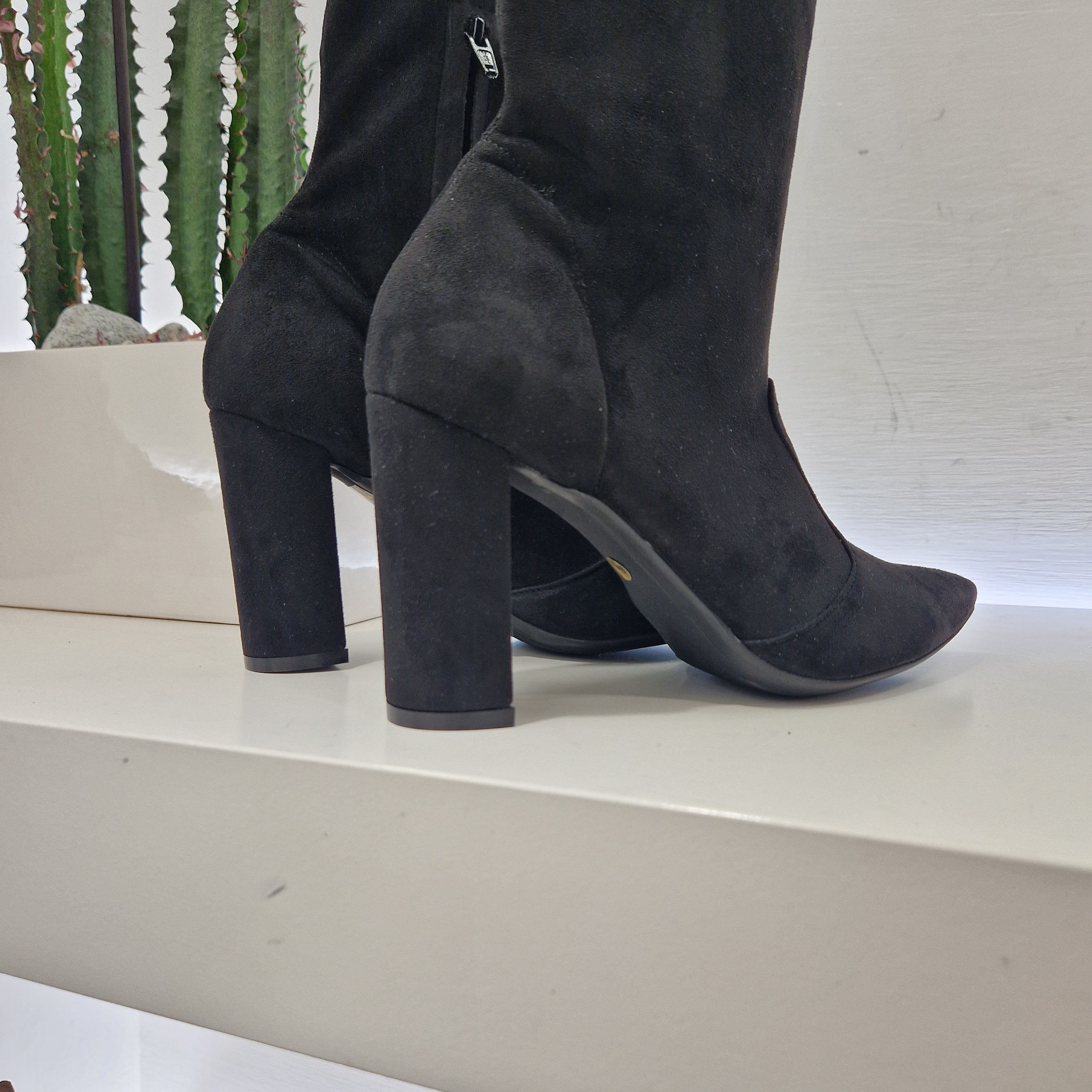 B Rock stivale elasticizzato tacco largo