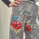 Floral patterned trousers