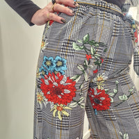 Floral patterned trousers