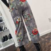 Floral patterned trousers