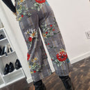 Floral patterned trousers