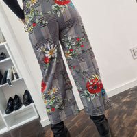 Floral patterned trousers