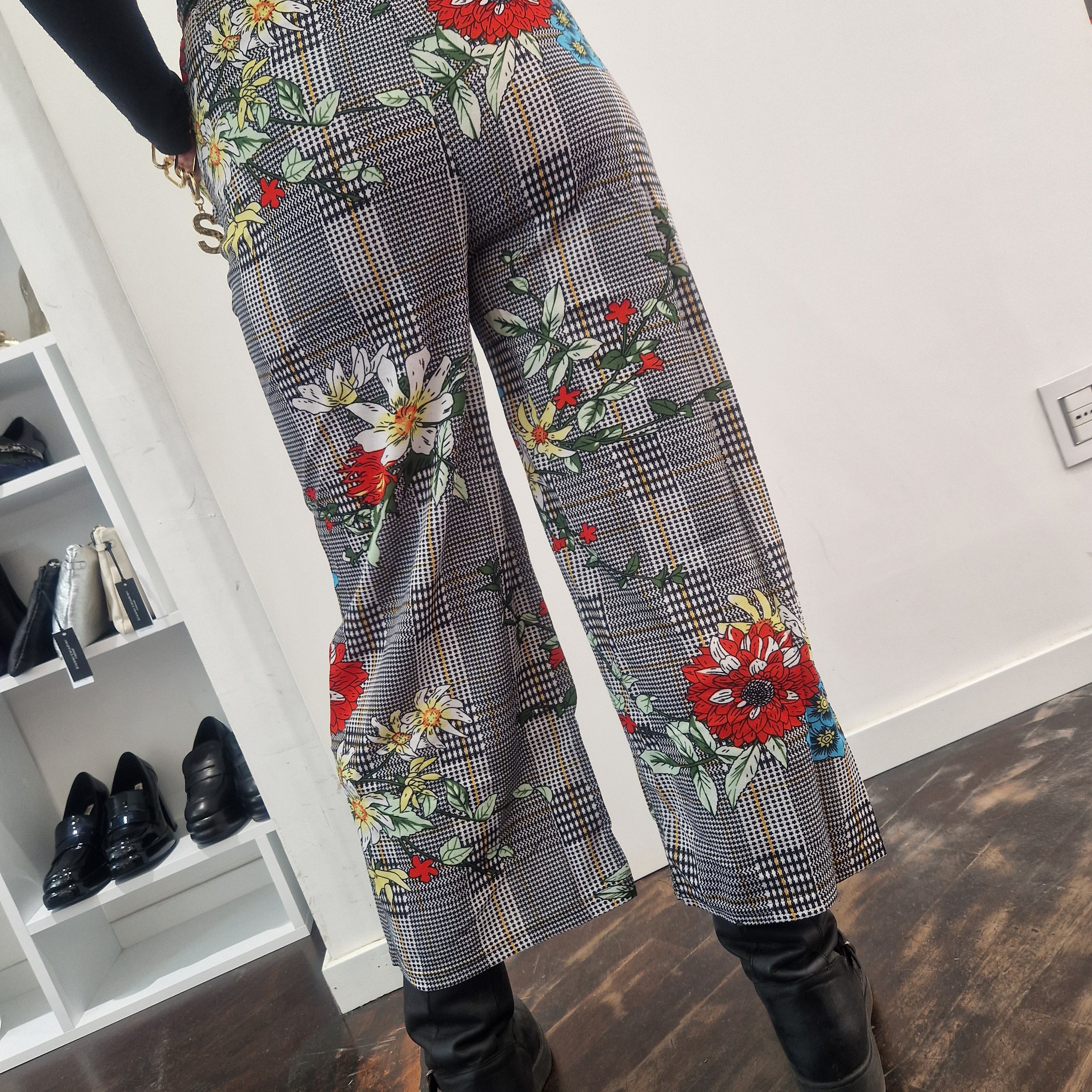 Floral patterned trousers