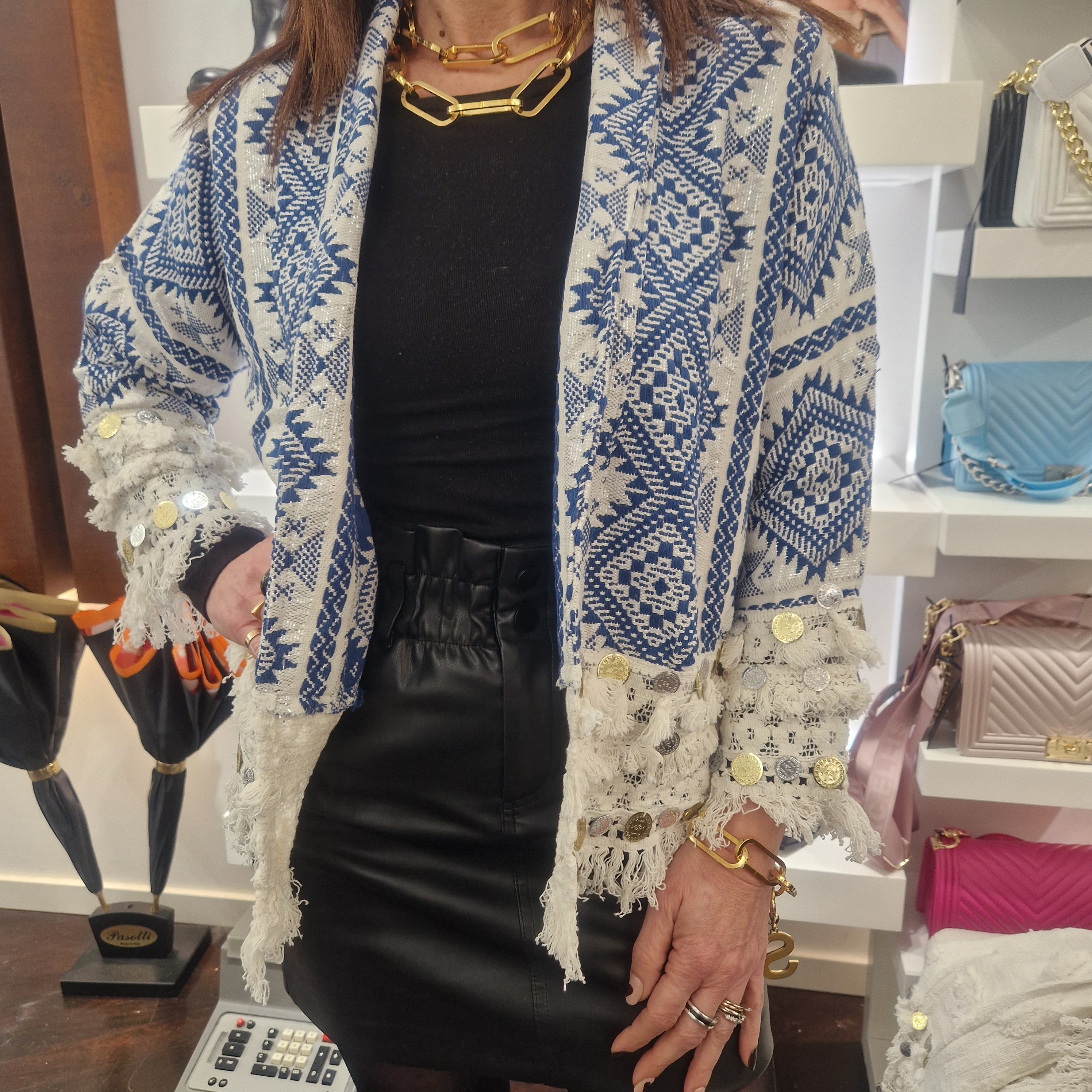 Giacca medaglie blu