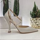 Isabelle Paris open-toe ivory shoe