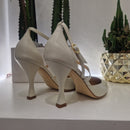 Isabelle Paris open-toe ivory shoe