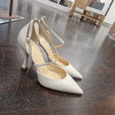 Isabelle Paris open-toe ivory shoe