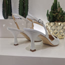 Isabelle Paris white shoe 8 cm heel