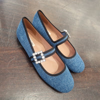 Bibilou ballerina jeans with rhinestone buckle
