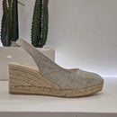 Espadrilles punta chiusa melange