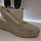 Closed toe espadrilles melange