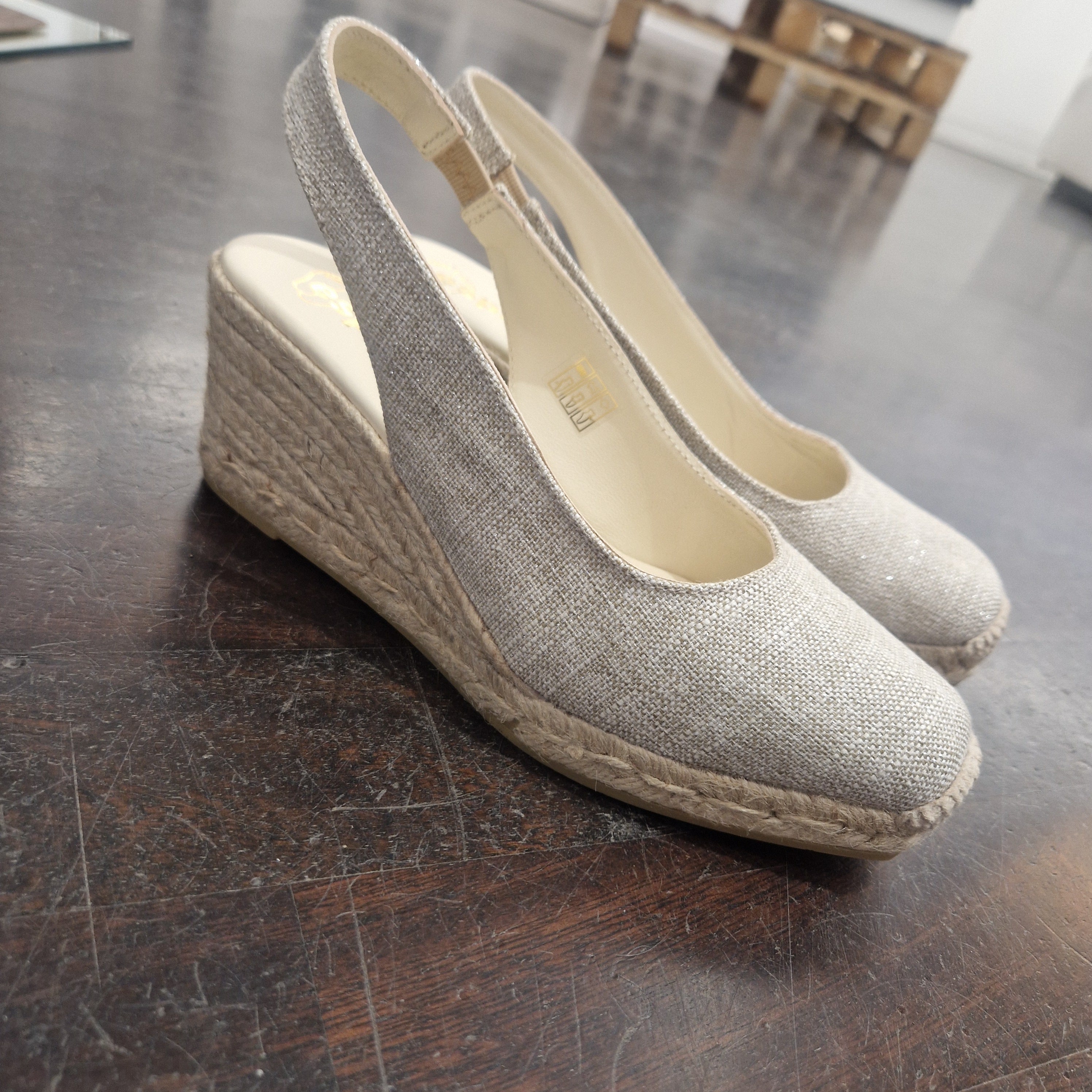 Closed toe espadrilles melange