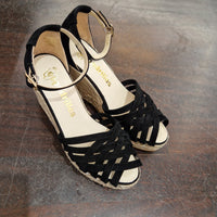 Espadrilles black sandal ALE ANTE