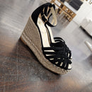Espadrilles black sandal ALE ANTE