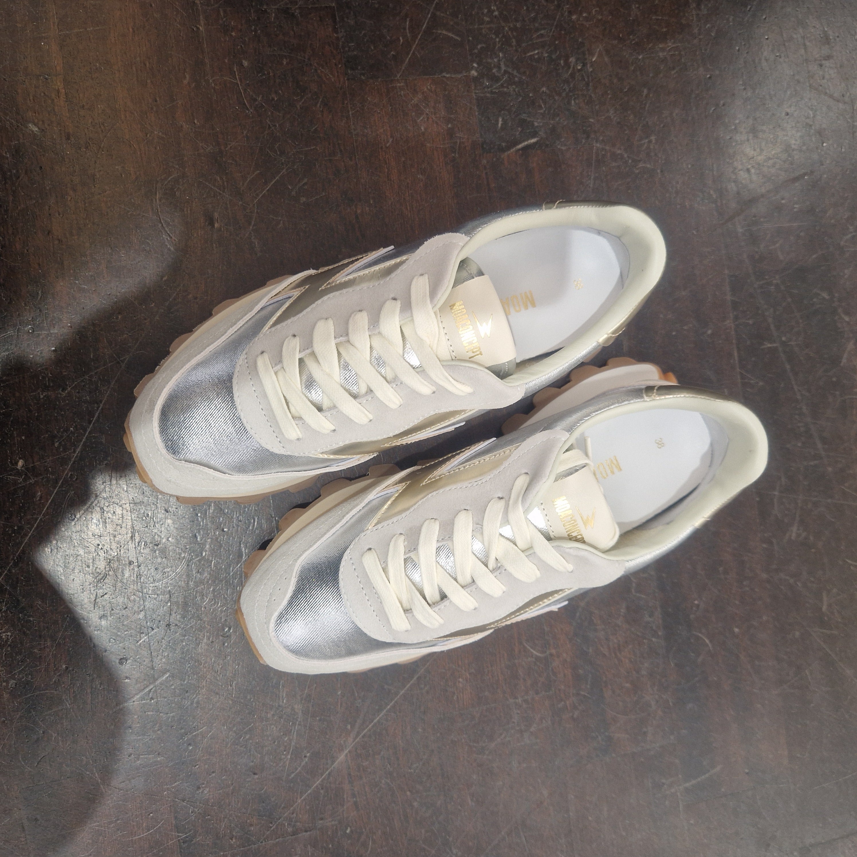 Moa sneakers oro/argento