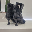 Strategy black ankle boot with zip