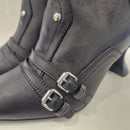 Strategy black ankle boot with zip