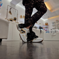 Leggings in pizzo nero