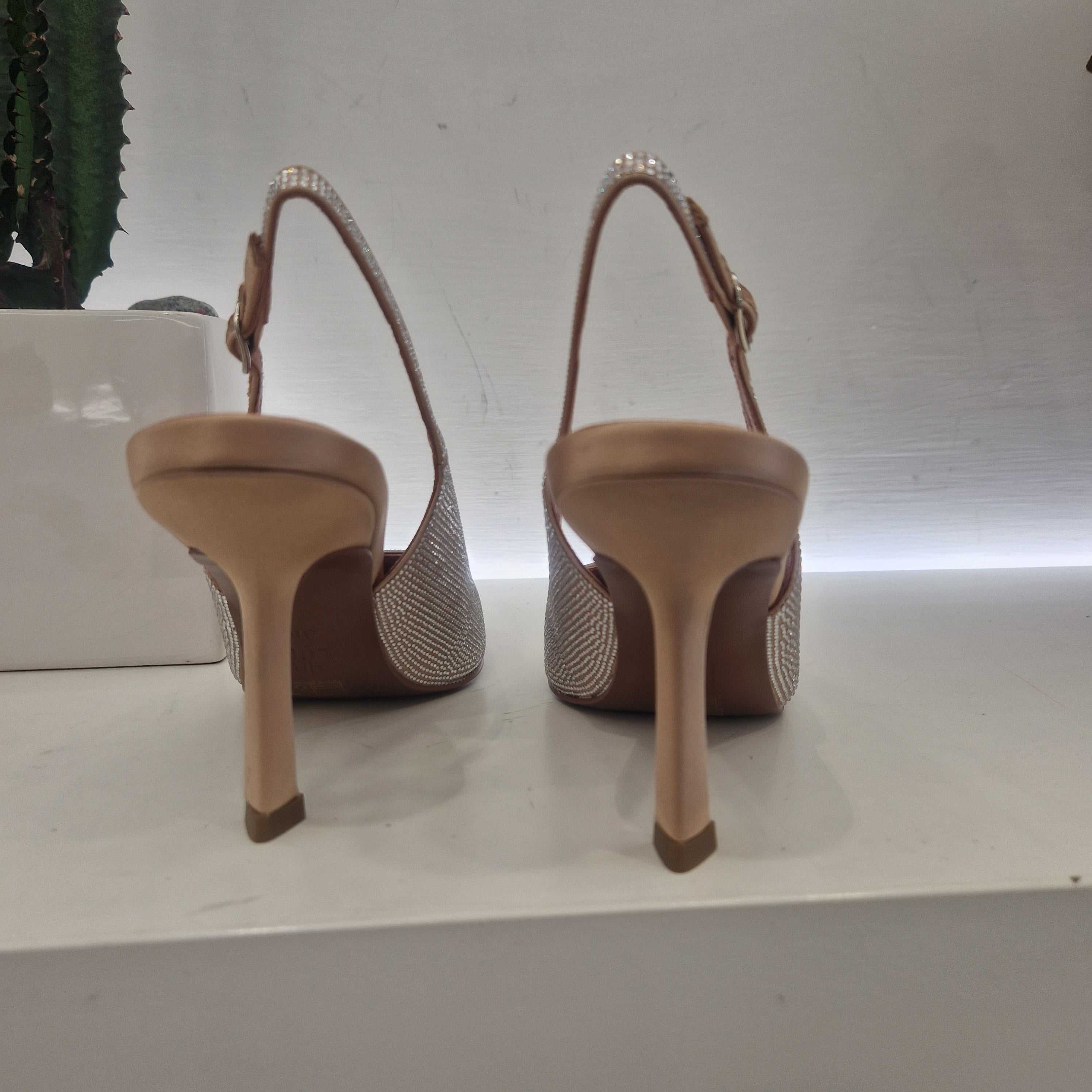 Bibilou raso nude con strass