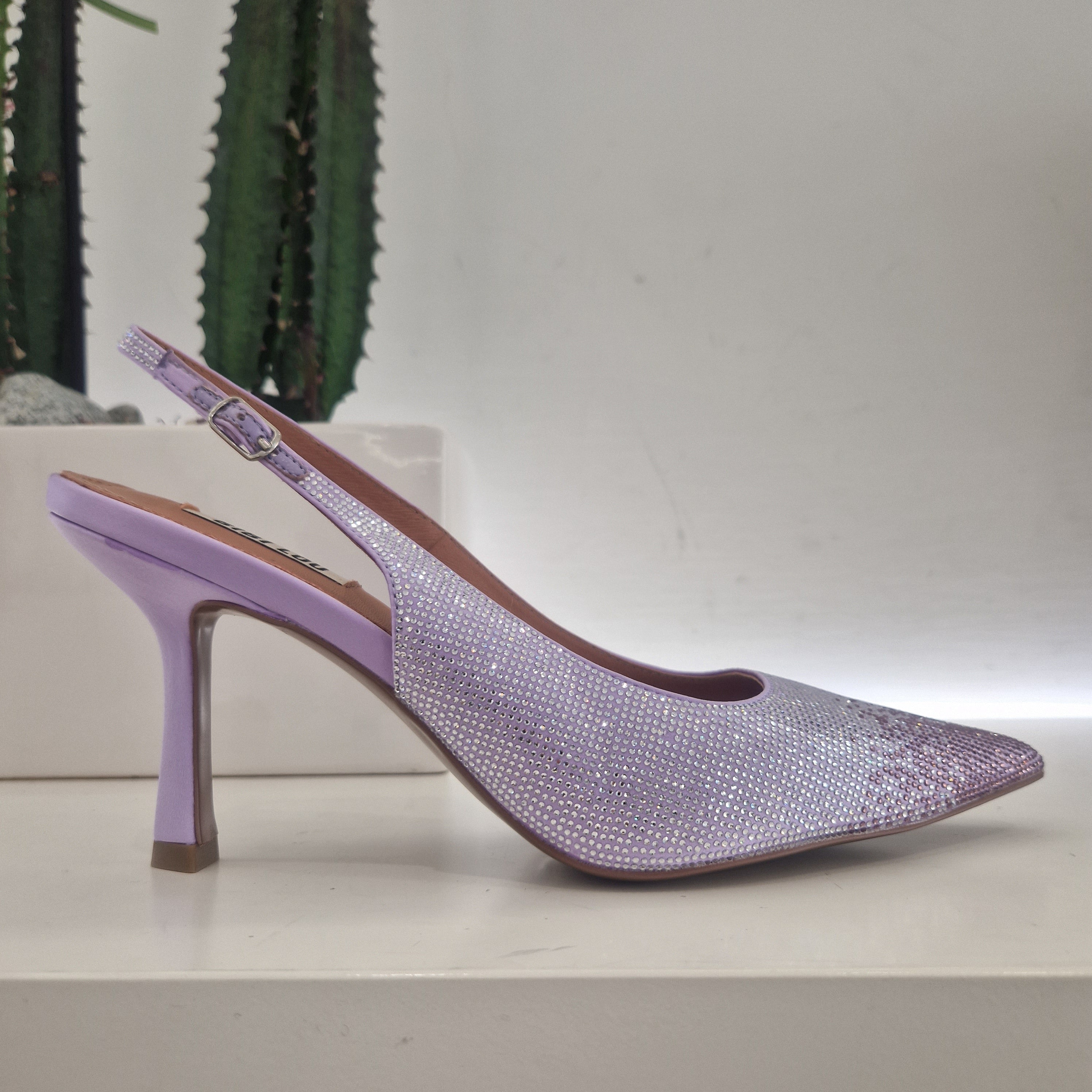 Bibilou raso lilla con strass