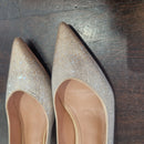 Bibilou nude satin with rhinestones 5 cm heel