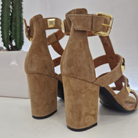 Via Roma 15 sand colored sandal