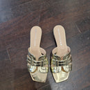 Marc Ellis gold slipper sandal