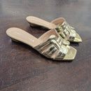 Marc Ellis gold slipper sandal