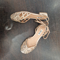 Bibilou low sandal powder rhinestone