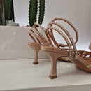 Bibilou T.70 powder rhinestone sandal