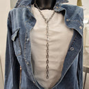 MINI-ME Long Necklace Silver Color