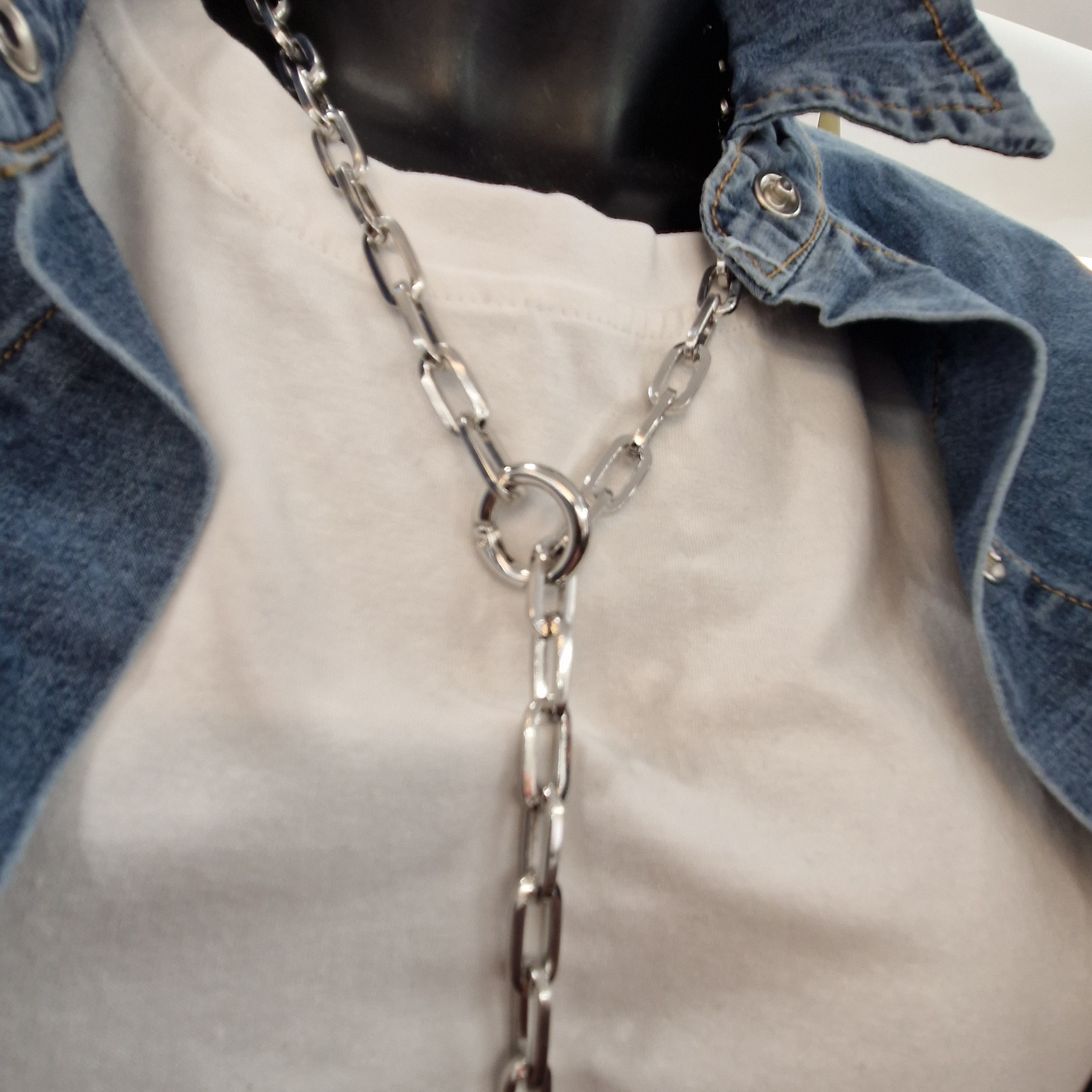 Collana lunga MINI-ME color argento