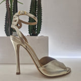 Wo Milano sandalo oro tacco 11 cm