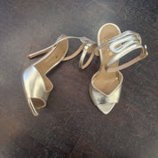 Wo Milano sandalo oro tacco 11 cm