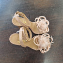 WO Milano sandalo con accessorio piume cipria