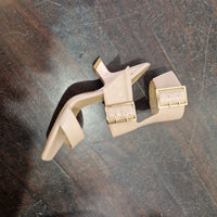 Wo Milano sandalo con fibbie color nude