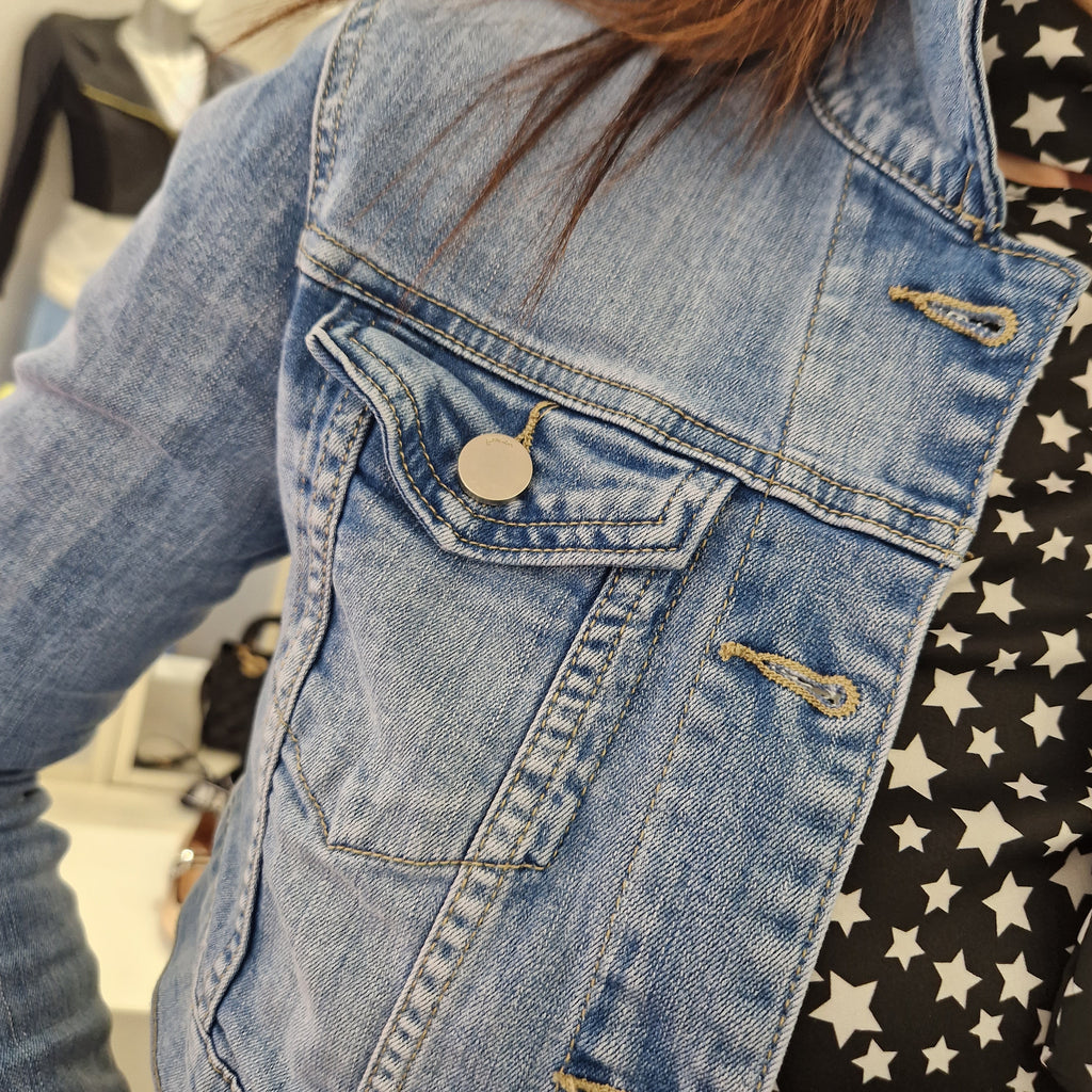 Giacca corta in jeans