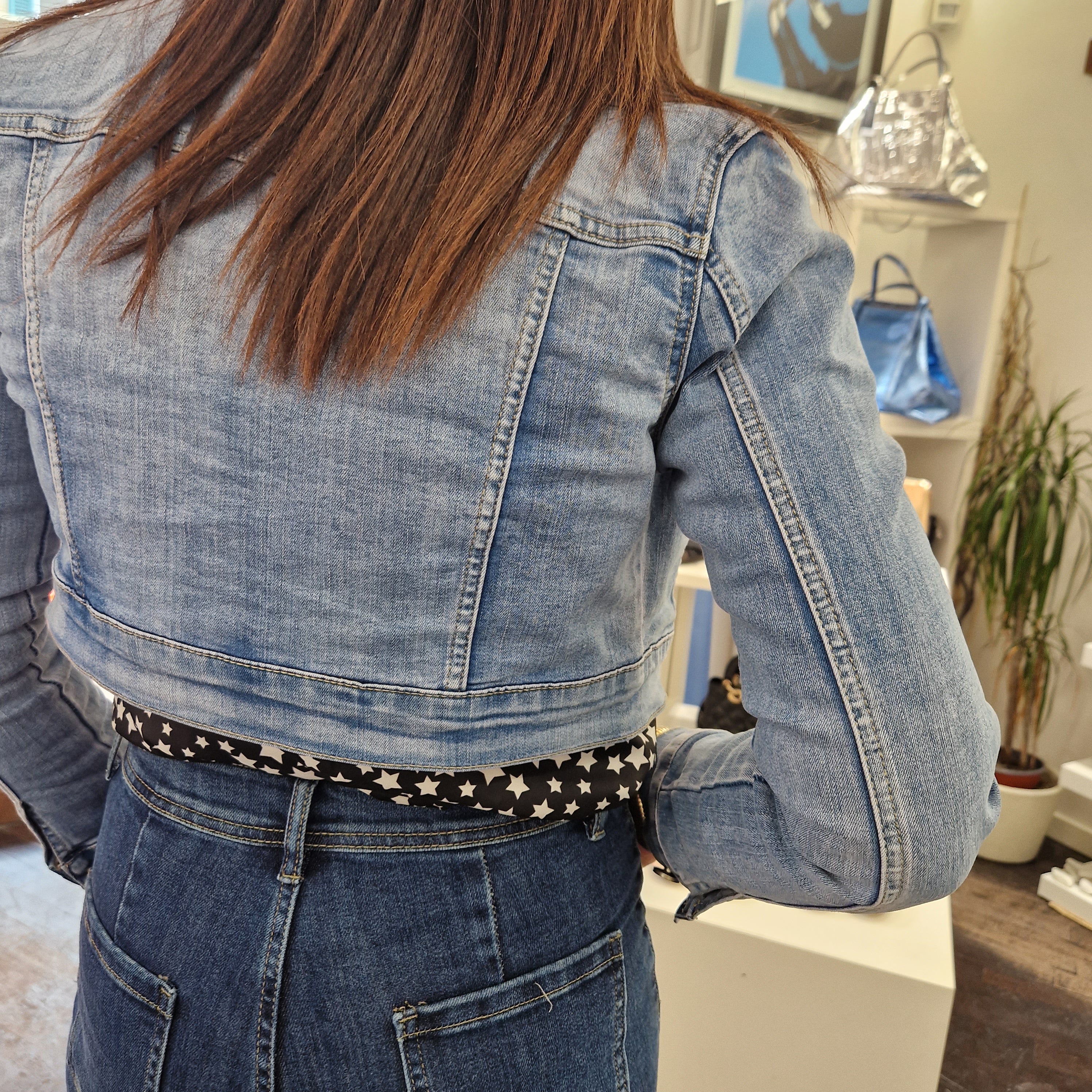 Short denim jacket