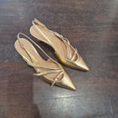 Scarpa fibbiette color oro