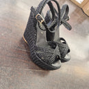 Fiorina black wedge sandal