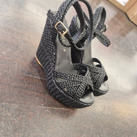 Fiorina black wedge sandal