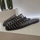S. Piero sabot nero strass