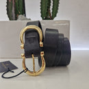 GIANNIFRANCO cintura nera fibbia oro 03