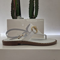 S.Piero sandalo infradito bianco
